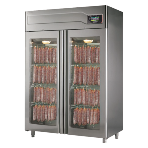 Omcan 45232 57-1/2 Inch Meat Curing Aging Cabinet Electric with Touch Control Stainless Steel