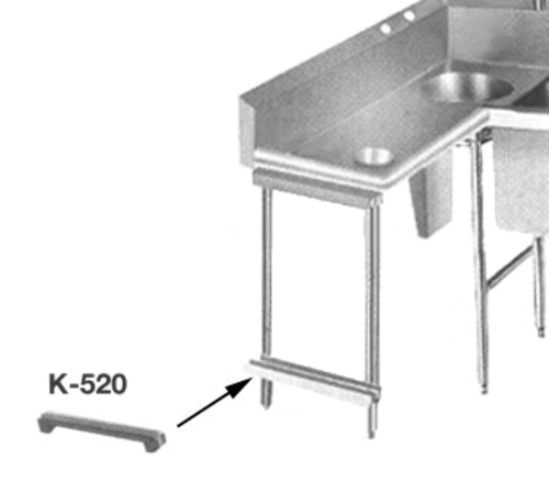 Advance Tabco K-520 - Poly Board & Stainless Steel Sink Cover Holder, accommodates (2) boards 5/8