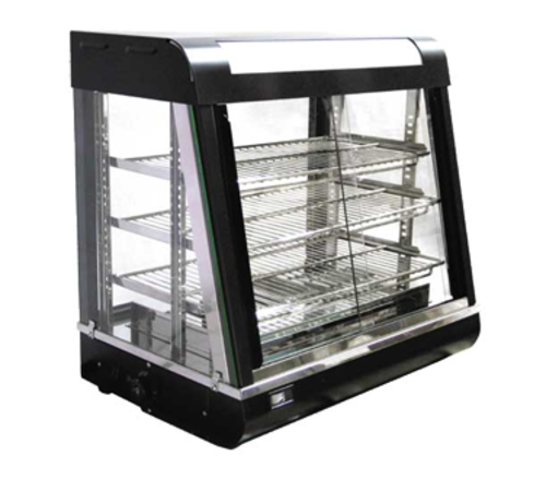 Omcan 21749 27 Inch 3 Tier Display Warmer Electric Painted Steel with Lights