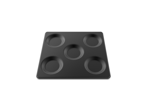 UNOX TG937 - EGGS 5. 5 single-eggs non-stick aluminium tray, 0-11/16”