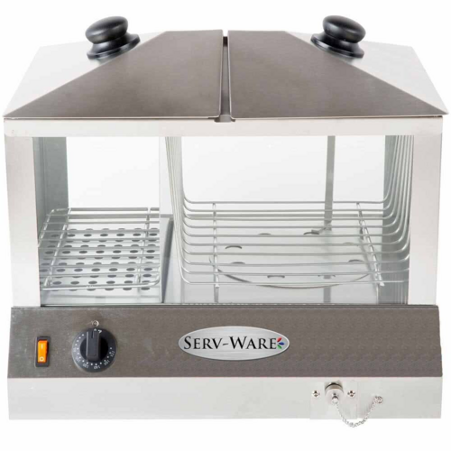 Serv-Ware EHS-01 - Serv-Ware - Electric Cooking - Hot Dog Steamer 100 Hot Dogs/48 Buns - Dimensions: 18.25" W x 14.25"