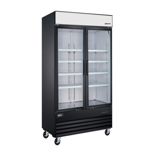 Omcan 50128 (RE-CN-0039-HC-SB) Merchandiser Refrigerator Reach-in Two-section