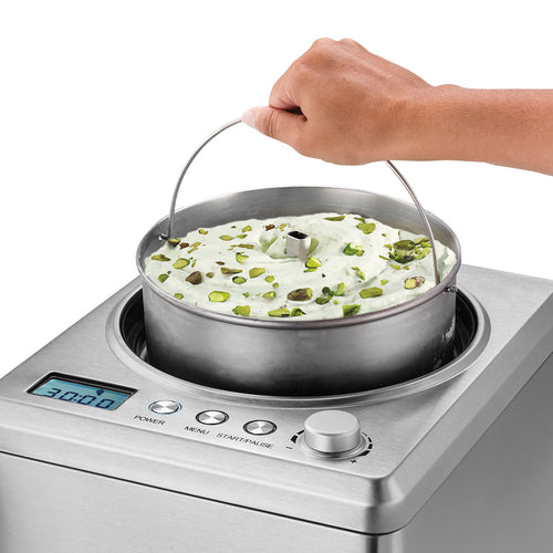Waring WCIC25 - Ice Cream Maker, electric, 2.5 qt. capacity, built-in compressor, stainless steel mixing paddle,