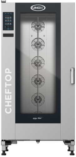 UNOX XAVL-2021-GPRS (GAS 120V) - ChefTop MIND.Maps™ Plus Combi Oven/Steam Oven is an gas roll-in oven that combines heat, hot air