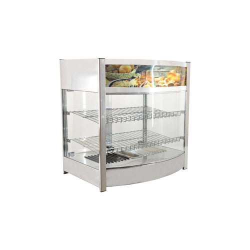 Omcan 40002 25 Inch Heated Display Case Electric Countertop 3.78 Cu Ft