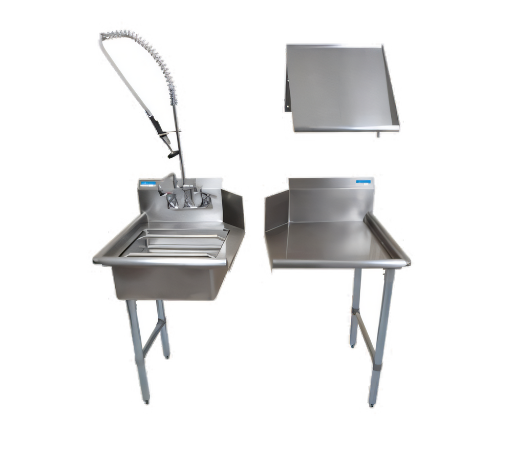 BK Resources BKDTK-72-L-G Compartment Sinks
