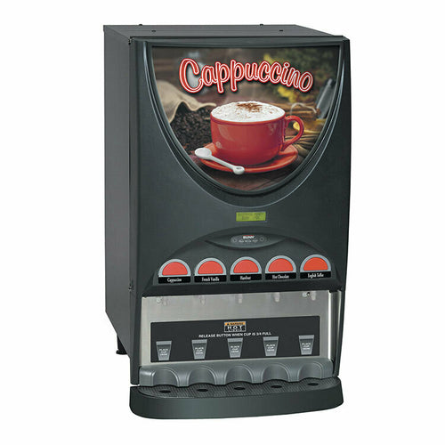 BUNN 37000.0000 - 37000.0000 iMIX®-5 Hot Beverage Dispenser, (5) 8 lb. hoppers, 4.5 gallon/hr, lit front graphics,