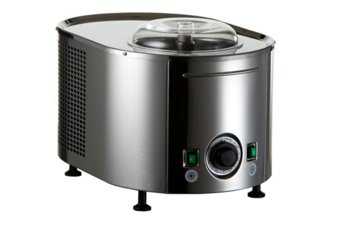 Omcan 58178 17 Inch Frozen Dessert Mixing Machine Ice Cream Maker Electric Stainless Steel with Timer