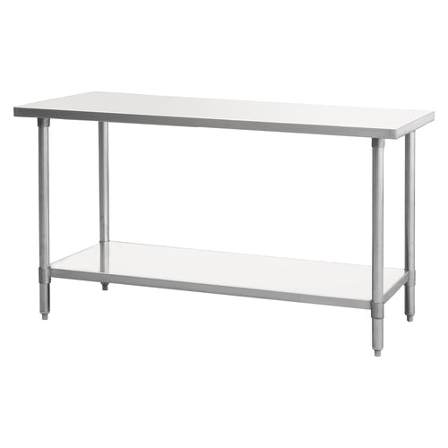 Atosa USA, Inc. SSTW-2472 - MixRite Work Table, 72"W x 24"D x 34"H, 18/430 stainless steel top with turned down edges, 18/430