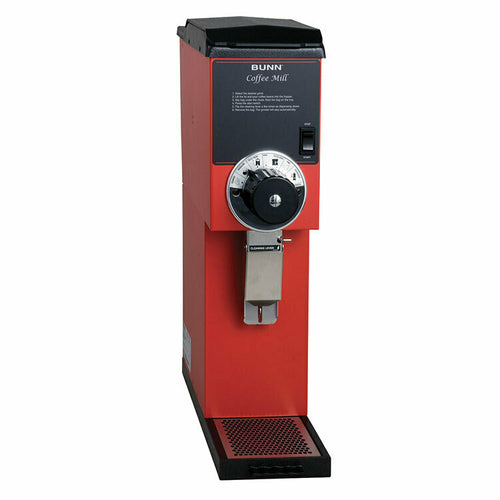 BUNN 22100.0001 - 22100.0001 G3HD Bulk Grinder, 3 lb. hopper capacity, turbo action, bag switch, red decor,