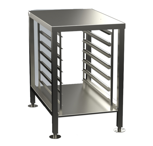 Alto-Shaam 5034294 - Stand, with Seismic Feet, Side Racks, Lower Shelf, Vector H, Overall Dimensions: 23-1/4