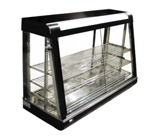 Omcan 21571 47 Inch Three Tier Display Warmer Electric with Adjustable Trays