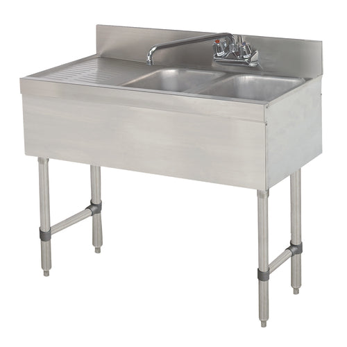 Advance Tabco SLB-42R - Special Value Sink Unit, 2-compartment, 48