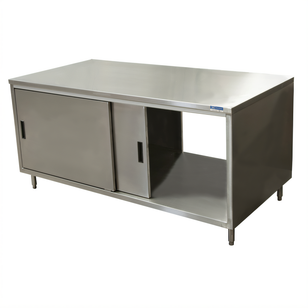 BK Resources CST-2472S2 Stainless Steel Prep Tables