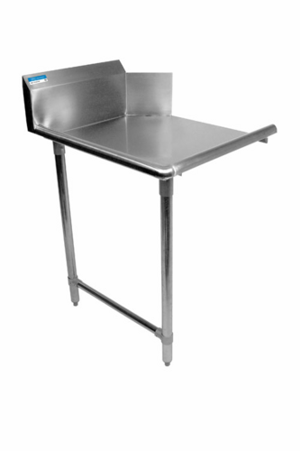 BK Resources BKCDT6-72-L-SS - Heavy Duty Clean Dishtable, straight design, 72"W x 30-7/8"D x 46-1/4"H, right-to-left operation,