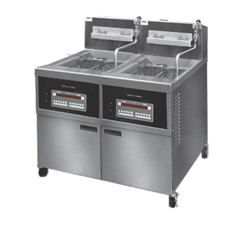 Henny Penny OFG342.0 - OFG-342 Open Fryer, gas, 2 wells, 90 pound fat and 18 pound food capacity per well, stainless steel