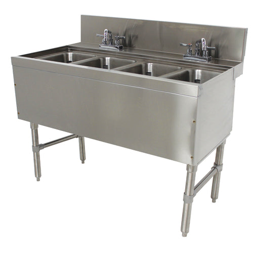 Advance Tabco PRB-24-44C - Prestige Underbar Sink Unit, 4-compartment, 48