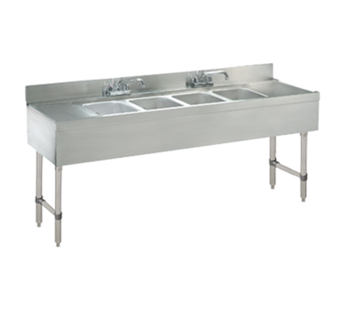Advance Tabco CRB-74C - Underbar Basics™ Sink Unit, 4-compartment, 84