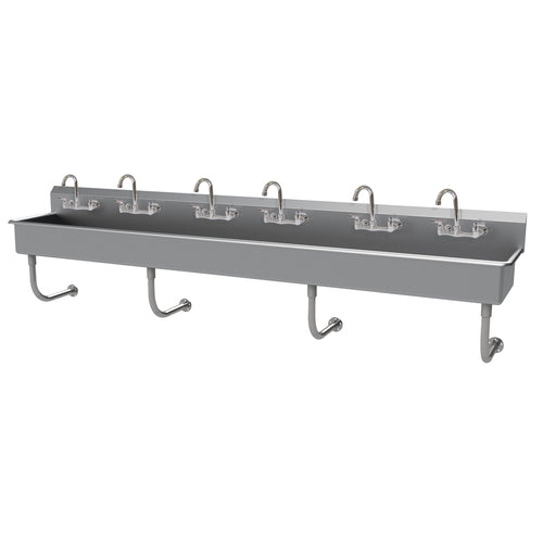 Advance Tabco FS-WM-120-F - Multiwash Hand Sink, splash mount faucet provision, wall mounted, includes (6) K-159 gooseneck