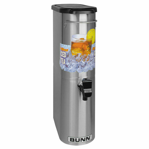 BUNN 39600.0031 - 39600.0031 TDO-N-3.5 Narrow Iced Beverage Dispenser, 3.5 gallon capacity, sump dispense valve, lift
