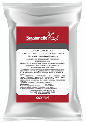 Omcan 47005 - (47005) Curing Salts and Spice Blends for Rapid Fermentation Salami Cacciatore Salami 2.01 kg / bag