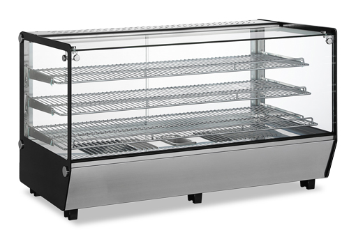 Omcan 47427 48 Inch Display Warmer Case Countertop Full Service Electric