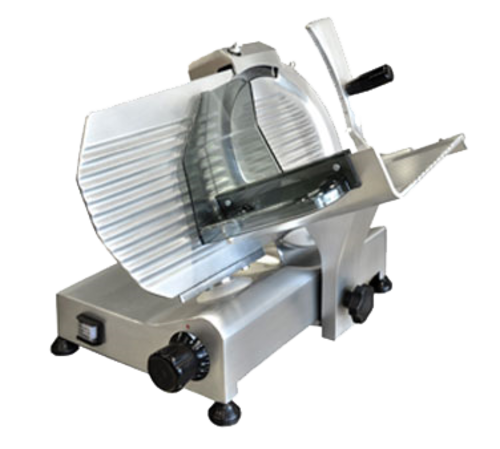 Omcan 13623 16 Inch Anodized Aluminum Manual Gravity Feed Meat Slicer