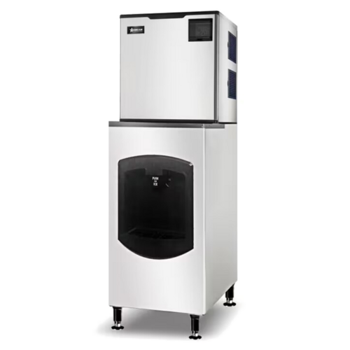 Omcan 48349 22 Inch Floor Model Cube-Style Ice Maker Dispenser 350 Lb/Day ENERGY STAR®