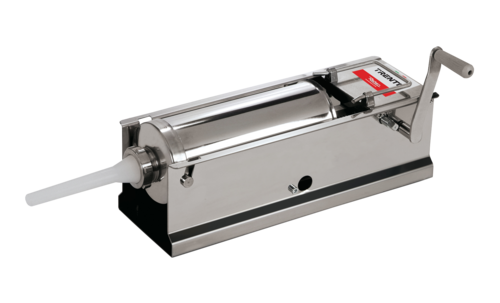 Omcan 48165 34 Inch Manual Sausage Stuffer 2-speed Horizontal Gear Drive Stainless Steel