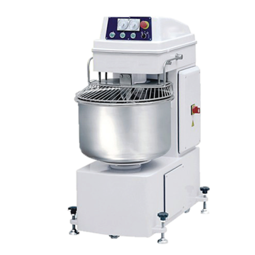 Omcan 27767 28 Inch Spiral Dough Mixer 120 Quart with Guard Rail and Attachments