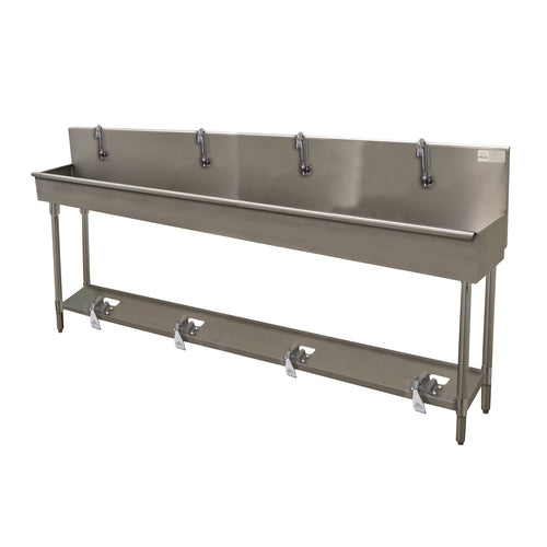 Advance Tabco 19-FM-96FV - Multiwash Hand Sink, with toe-operated push valve, 96