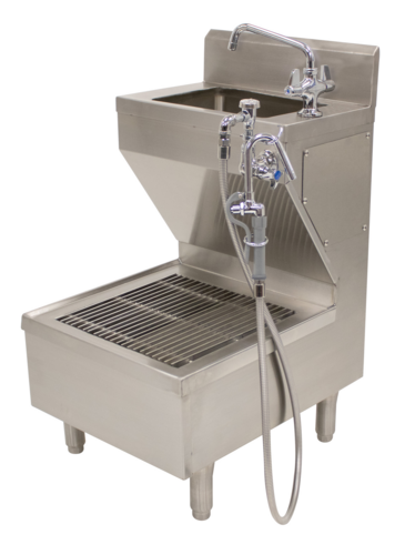 Advance Tabco 7-PS-COMBO - Hand Sink with Pot Filler Sink, free standing, 14