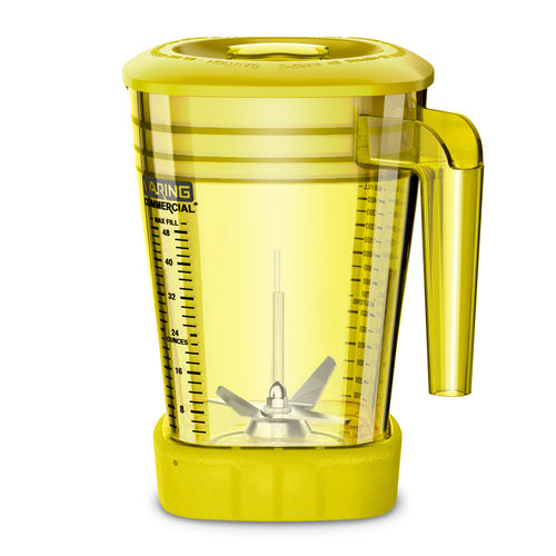 Waring CAC93X-03 - The Raptor™ Blender Container, 48 oz. capacity, yellow, BPA Free, copolyester, stackable, includes:
