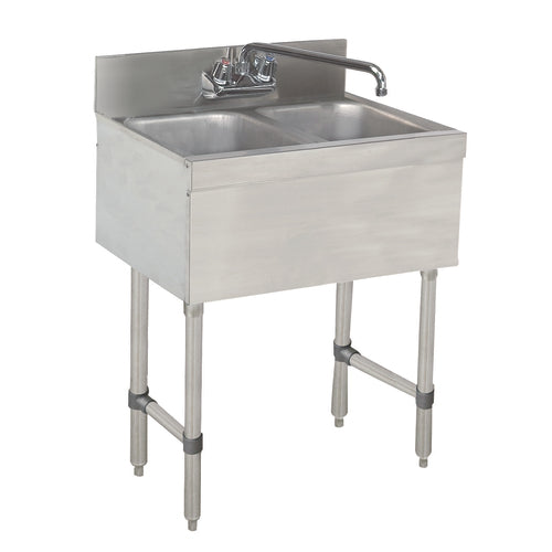 Advance Tabco SLB-22C-X - Special Value Sink Unit, 2-compartment, 24
