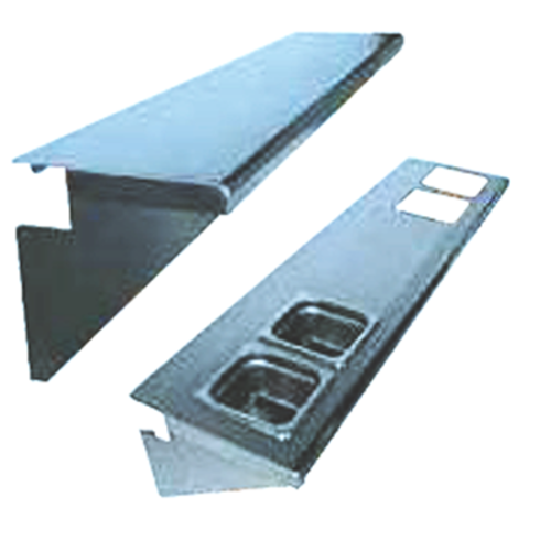 Royal Range PS-36 Stainless Steel Plate Shelf - 8" x 36"