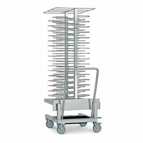 Convotherm CPRT2010-4 - Plate banquet trolley for (50) plate capacity to Ø 12", (4) guide casters with locking brake, 20.10