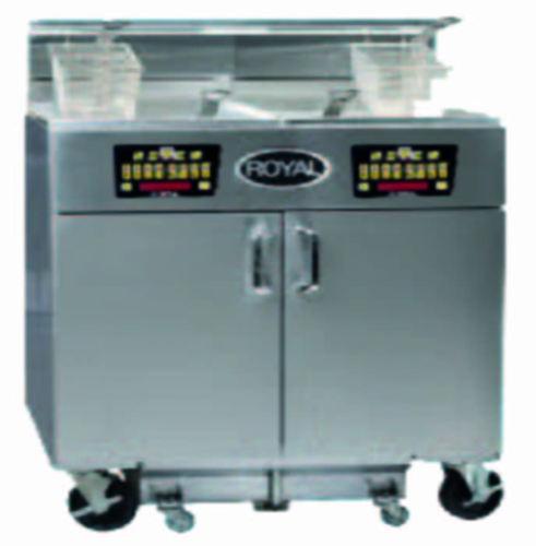 Royal Range of California REF-1417-5-DM - Electric Series, High Production Fryer Battery, electric, manual tilt-up flat bar electric