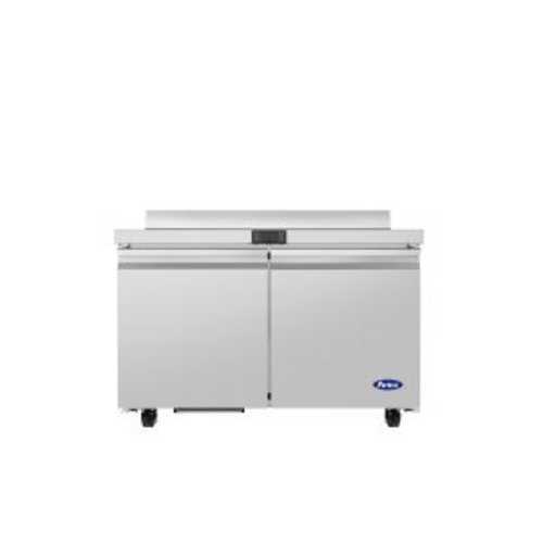 Atosa USA, Inc. AWF48SD - Worktop Freezer, 48-1/4"W x 30"D x 38-7/8"H, (2) doors, (4) shelves, stainless steel exterior &