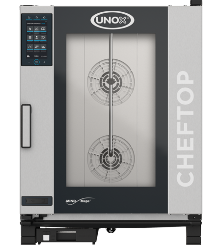 UNOX XAVC-1011-GPLM - 
ChefTop MIND.Maps™ Plus Combi Oven/Steam Oven is a gas countertop oven that combines heat, hot air