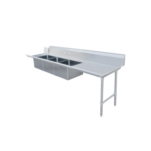 Omcan 48504 120 Inch Straight Design Soiled Dishtable Right to Left Stainless Steel