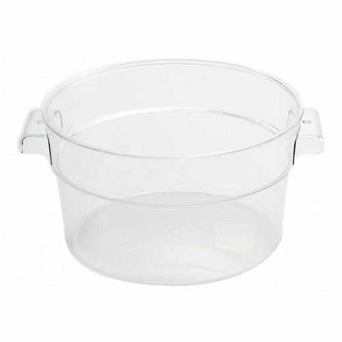 Omcan 80174 - (80174) Food Storage Container, 2 quart, round, polycarbonate, clear, NSF (Qty Break = 12 ea)