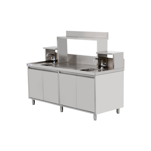 Omcan 48405 (48405) Bubble Tea Station 27"W X 30"D X 34"H (4) Swing Doors