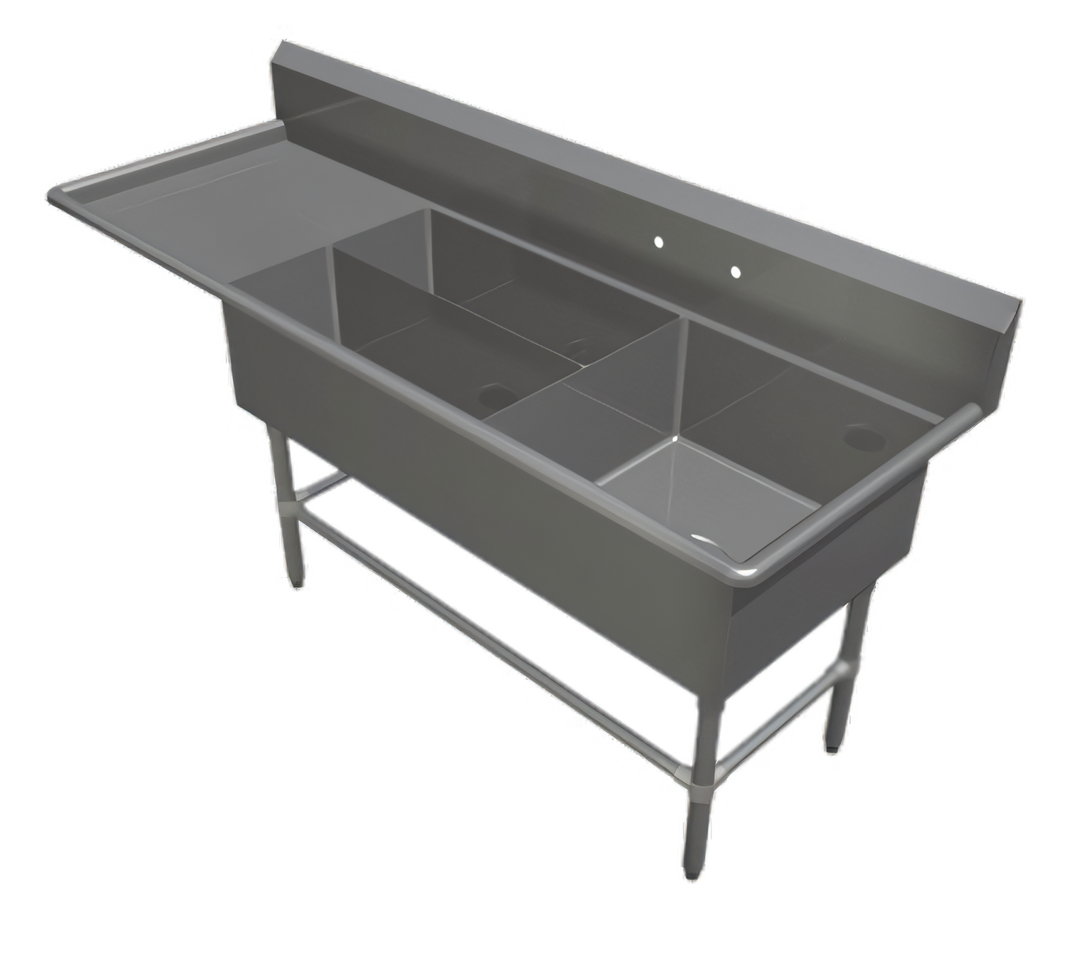 John Boos 43PBPS32244-1D30L Pro-Bowl Compartment Sinks