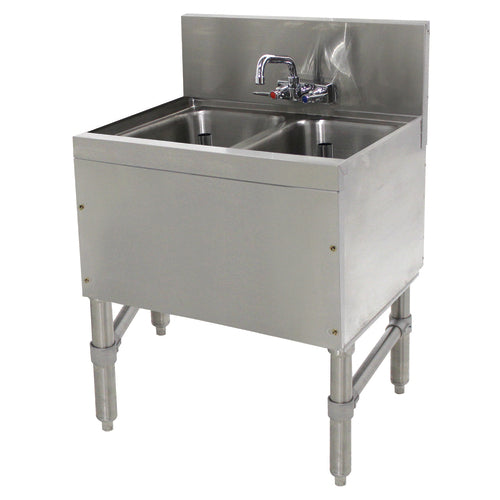 Advance Tabco PRB-19-22C - Prestige Underbar Sink Unit, 2-compartment, 24