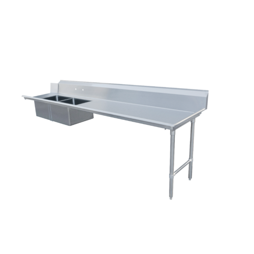 Omcan 48494 120 Inch Soiled Dishtable Right To Left Operation Stainless Steel