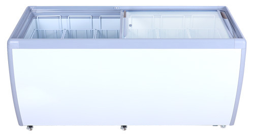 Omcan 46730 71 Inch Ice Cream Display Chest Freezer 20 Cu Ft with 6 Baskets