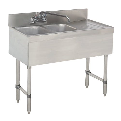 Advance Tabco SLB-32L - Special Value Sink Unit, 2-compartment, 36
