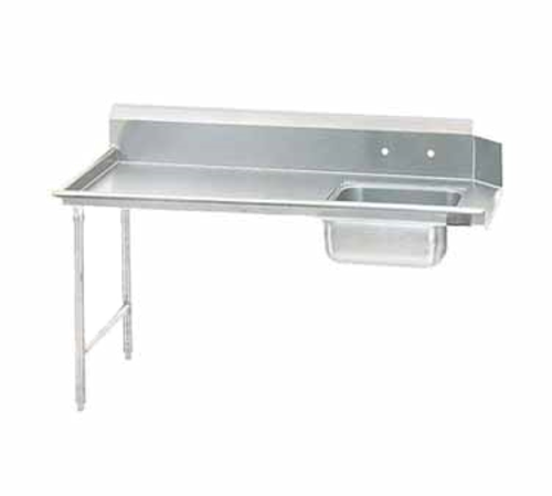 Advance Tabco DTS-S70-96L - Straight-Soil Dishtable, attaches to left of dish machine operator, 10-1/2"H backsplash, with