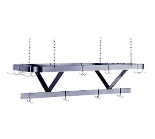 Advance Tabco SC-48 - Pot Rack, ceiling hung, triple bar design, 48