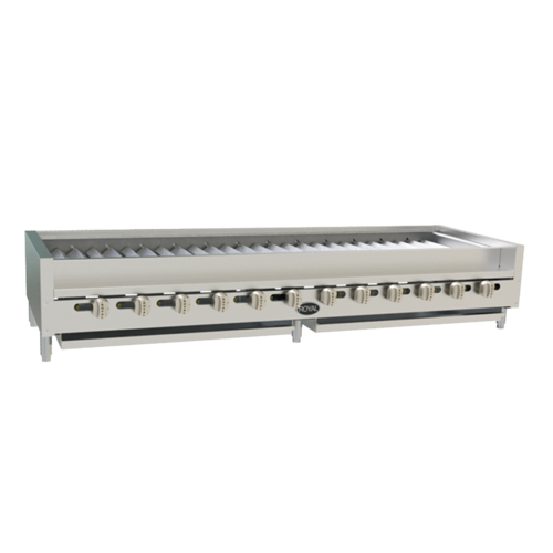 Royal Range RSKTB-72 72" Countertop Gas Kabob Radiant Charbroiler, 168.000 BTU